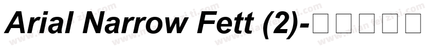 Arial Narrow Fett (2)字体转换